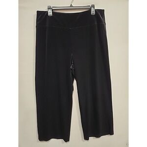 J. Jill High-waist Smooth Fit Full Leg Pants Womens L Black, 27 In. Inseam Harem